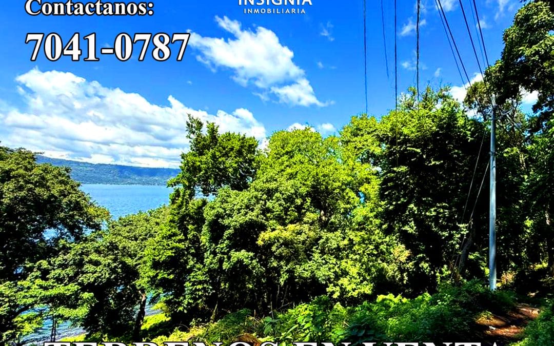 3,000v² de Terreno Frente al Lago de Coatepeque