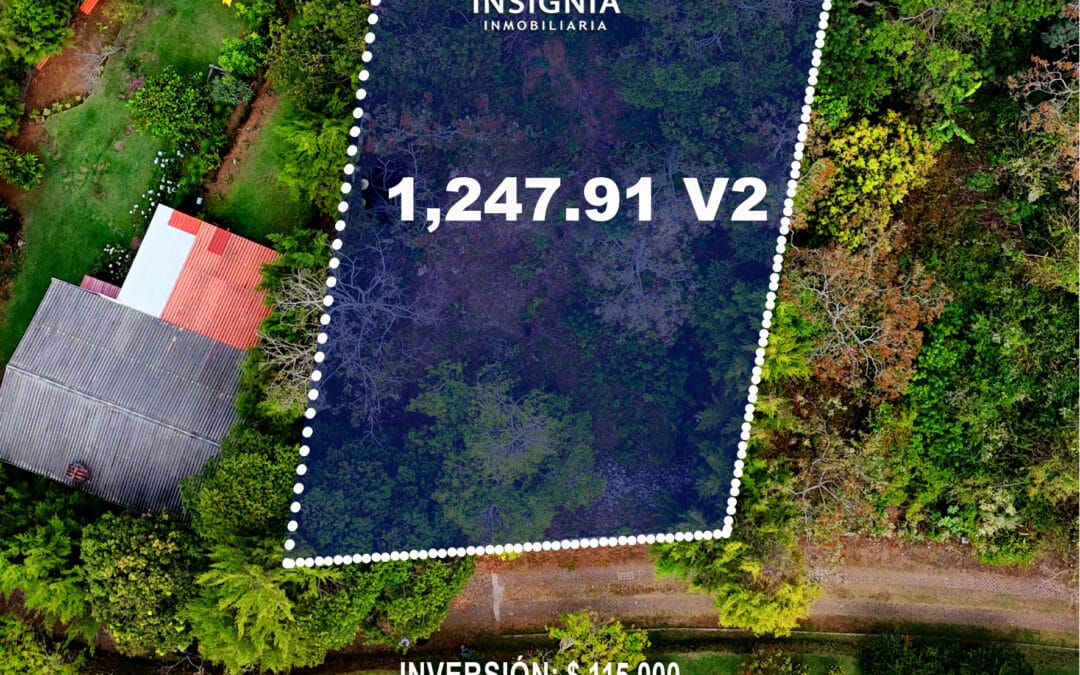 Terreno de 1,247v² en Juayua, Sonsonate, El Salvador