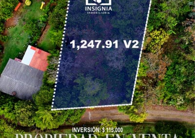 Terreno de 1,247v² en Juayua, Sonsonate, El Salvador