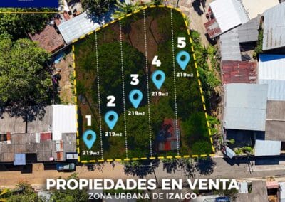 Lotes en el Centro de Izalco, Sonsonate, El Salvador